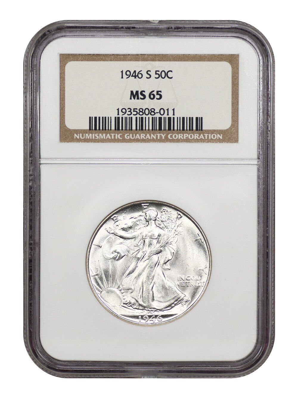 1946-S 50C NGC MS65