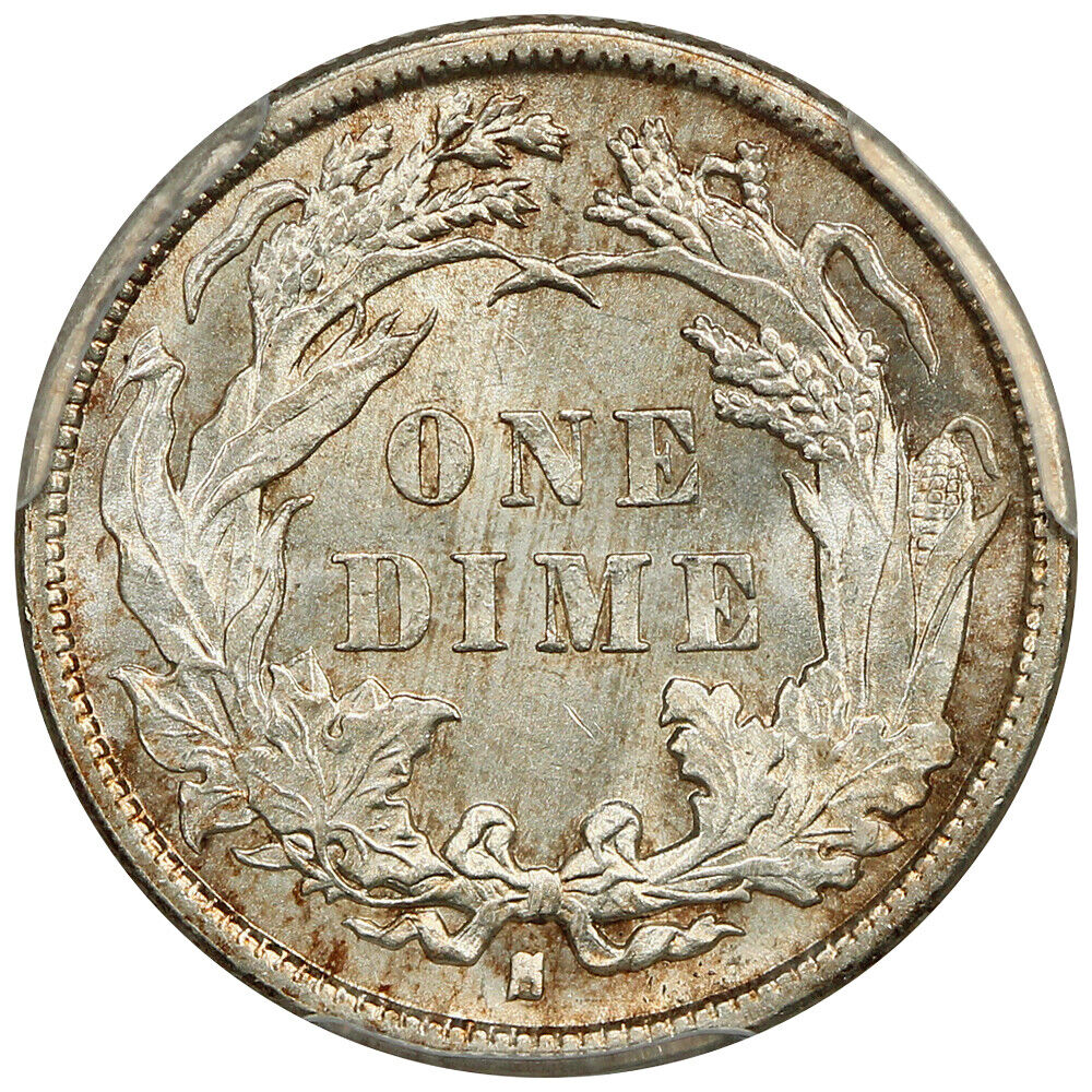 1891-S 10C PCGS MS65 ex: D.L. Hansen