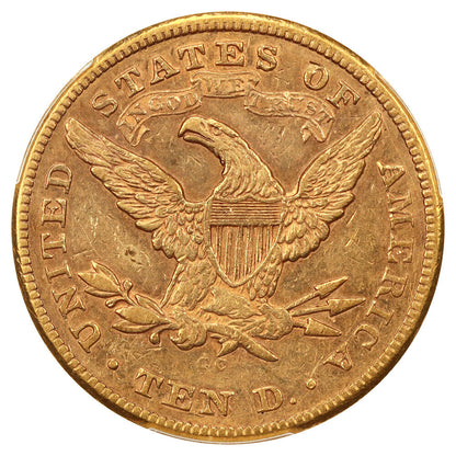 1875-CC $10 PCGS XF45 ex: D.L. Hansen