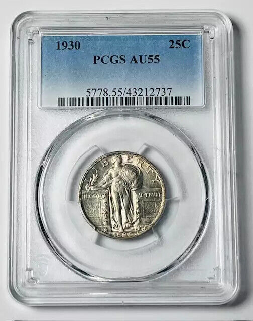 1930 P Standing Liberty Quarter PCGS AU-55