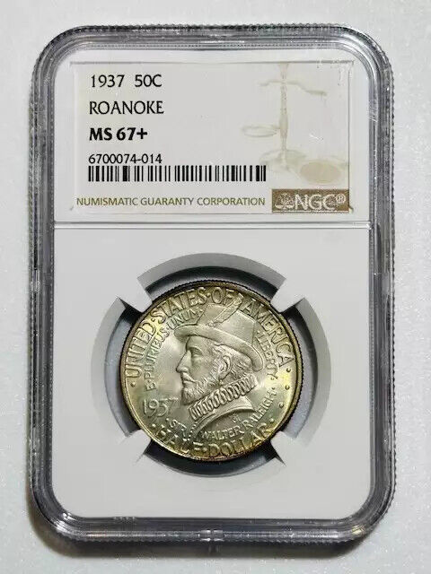 1937 P Classic Commemorative Roanoke NGC MS-67+ ROANOKE- ORIGINAL!