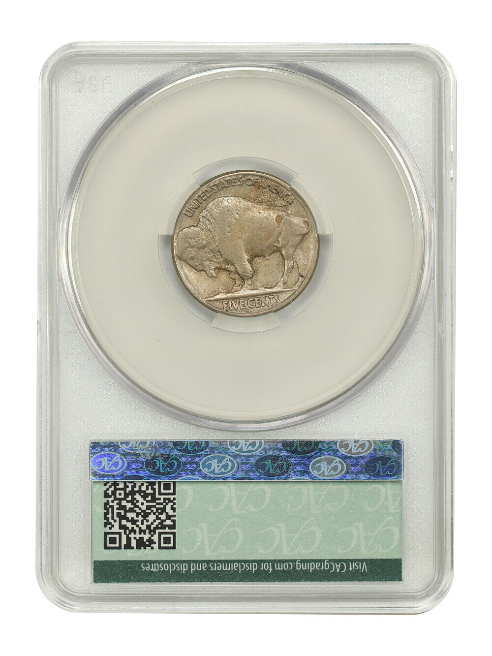 1917-S 5C CACG XF40 - Buffalo Nickel