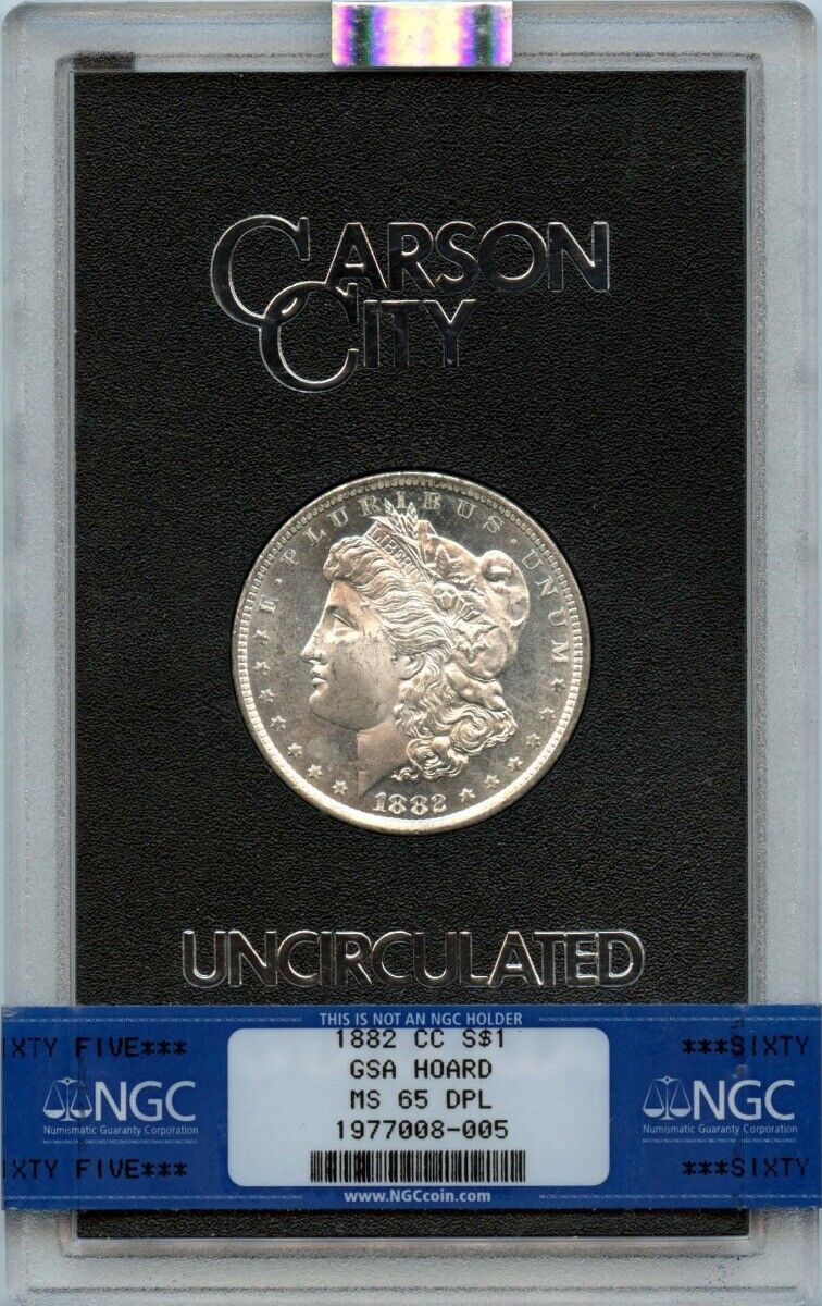 1882-CC Morgan Dollar GSA HOARD S$1 NGC MS65DMPL