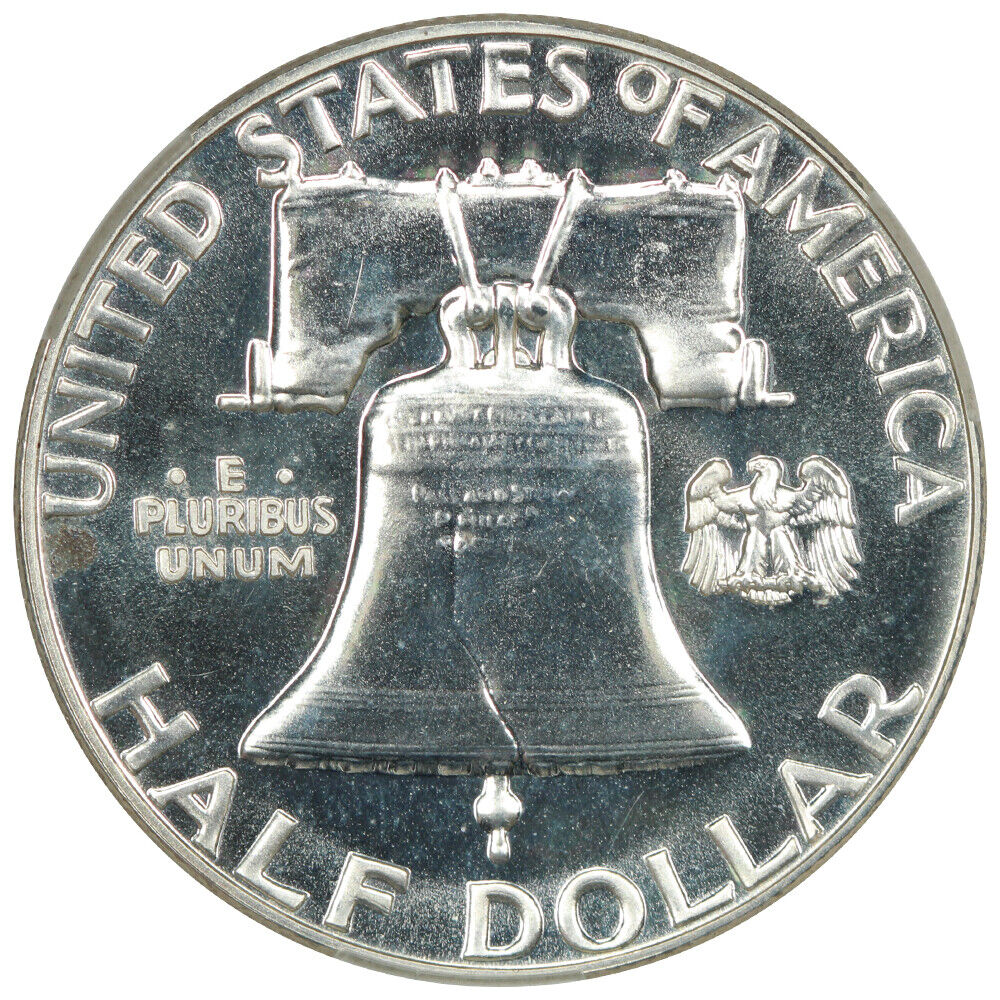 1956 50C CACG PR66 (Type 2, DDR, FS-802) - Franklin Half Dollar