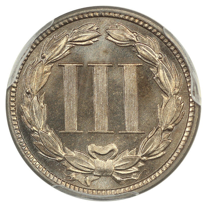 1883 3CN PCGS MS65 ex: D.L. Hansen