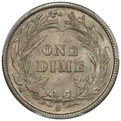 1892-S 10C PCGS MS66 ex: D.L. Hansen