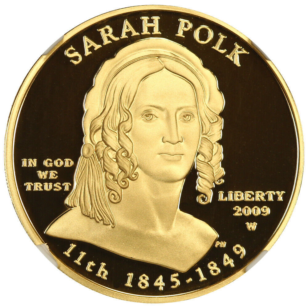 2009-W Sarah Polk $10 NGC Proof 70 UCAM (First Spouse)