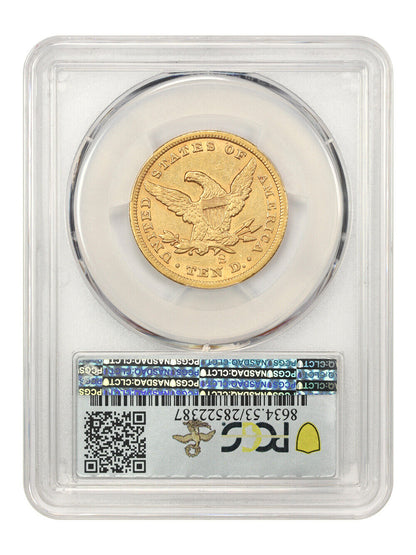 1861-S $10 PCGS AU53 ex: D.L. Hansen