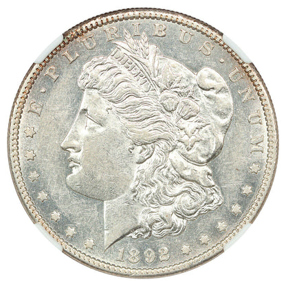 1892-S $1 NGC AU58 - Morgan Dollar - Key Date Morgan Dollar