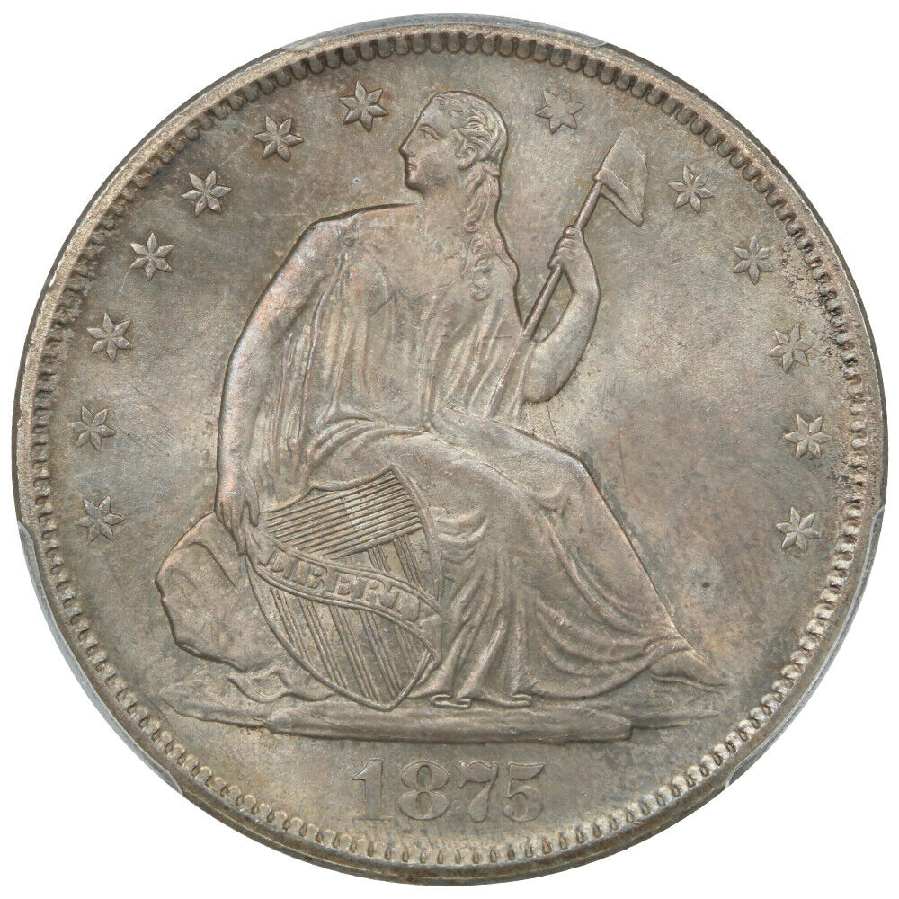 1875-S 50C PCGS MS66 ex: D.L. Hansen