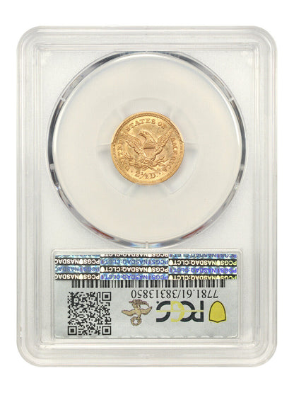 1856-S $2.50 PCGS MS61 ex: D.L. Hansen