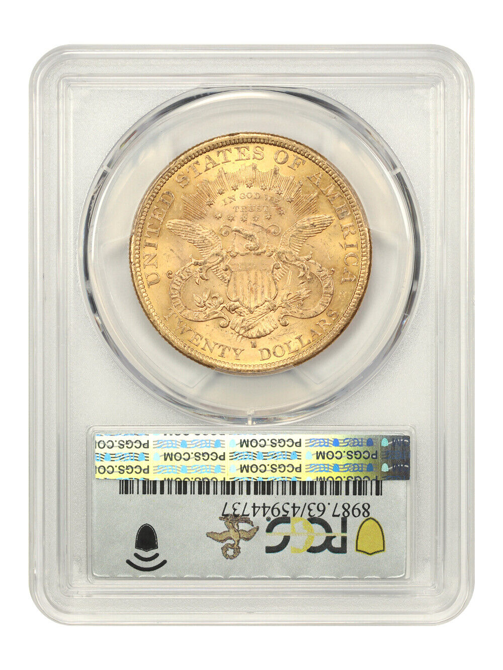 1878-S $20 PCGS MS63 ex: D.L. Hansen