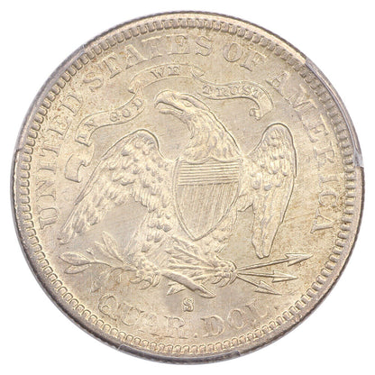 1877-S/S 25C PCGS MS65 (S/Horiz. S) ex: D.L. Hansen