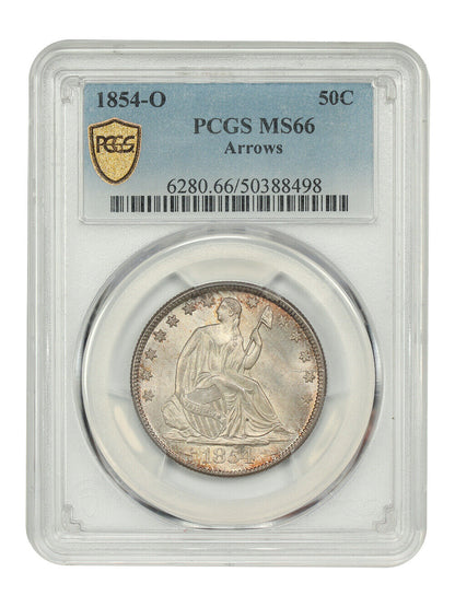 1854-O 50C PCGS MS66 (Arrows) - Liberty Seated Half Dollar - Popular Type Coin