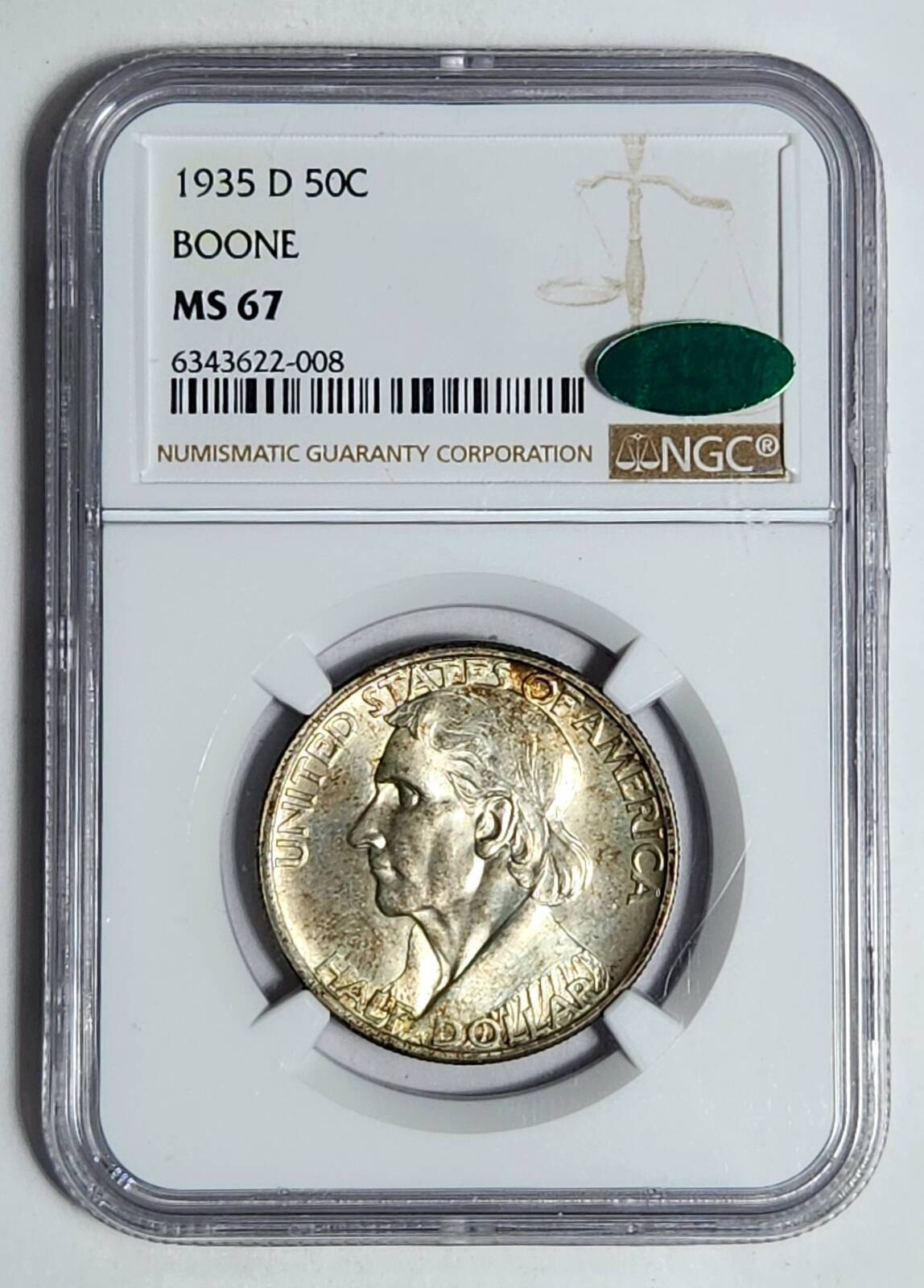 1935 D NGC MS-67 CAC BOONE