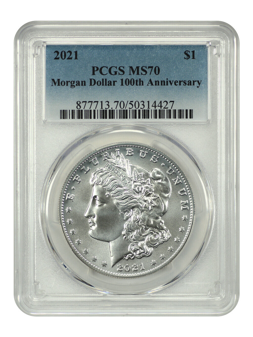 2021 $1 Morgan Dollar PCGS MS70 - $1 (Silver)