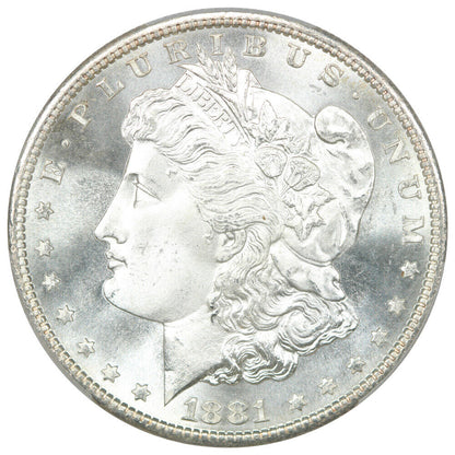 1881-S $1 PCGS/CAC MS67+ - Morgan Dollar - Booming Mint Luster