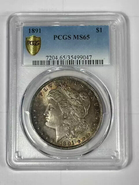 1891 P Morgan Silver Dollar PCGS MS-65