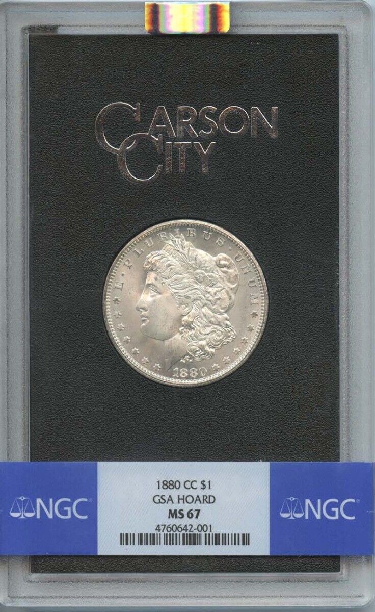 1880-CC Morgan Dollar GSA HOARD S$1 NGC MS67