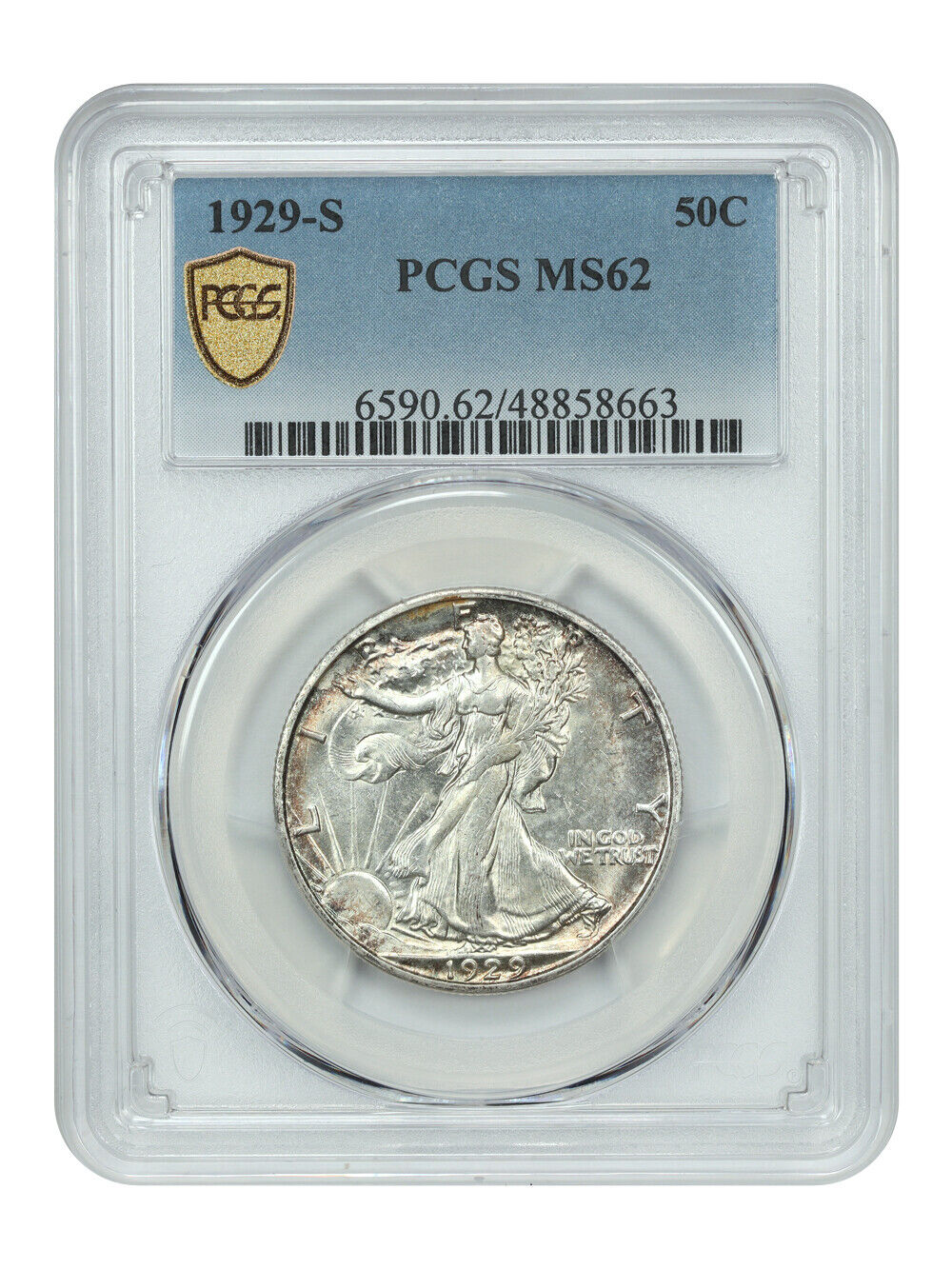 1929-S 50C PCGS MS62