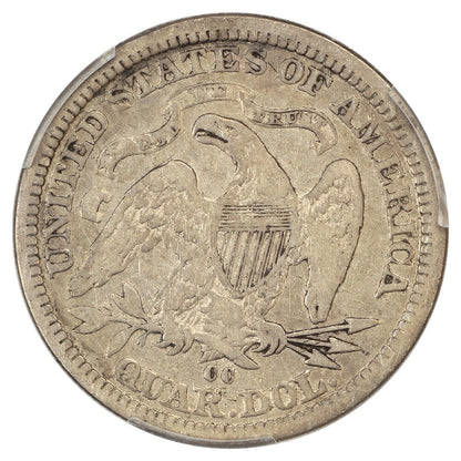 1876-CC 25C PCGS Fine 12 - Liberty Seated Quarter