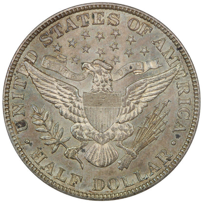 1908 50C PCGS/CAC AU58 - Barber Half Dollar