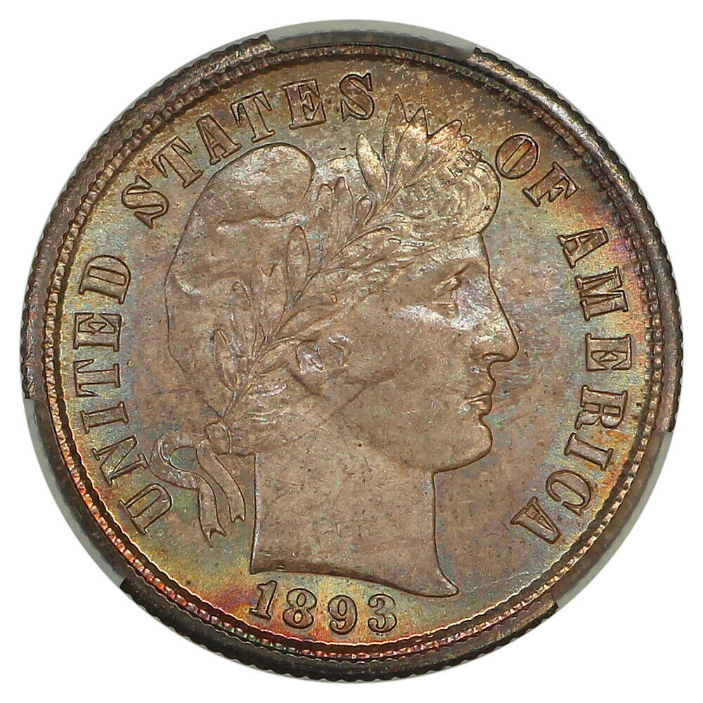 1893-S 10C CACG MS66 ex: D.L. Hansen - Barber Dime