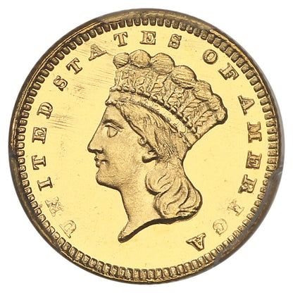 1887 G$1 PCGS PR64DCAM - Gold Dollar