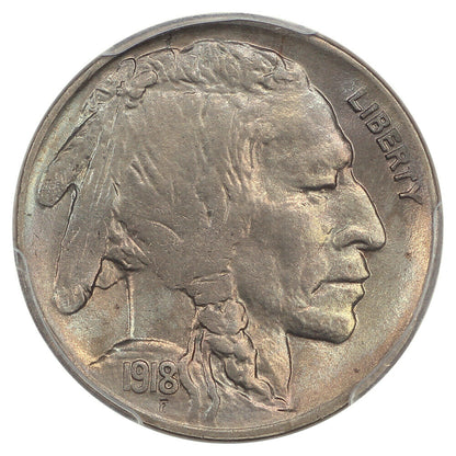 1918-D 5C PCGS MS64 - Buffalo Nickel