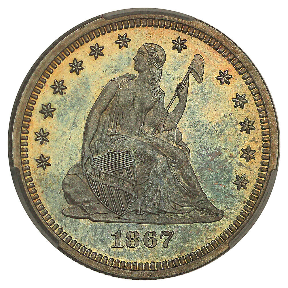 1867 25C CACG PR66+ ex: D.L. Hansen - Liberty Seated Quarter