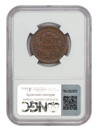 1847 1C NGC AU58 - Braided Hair Cent