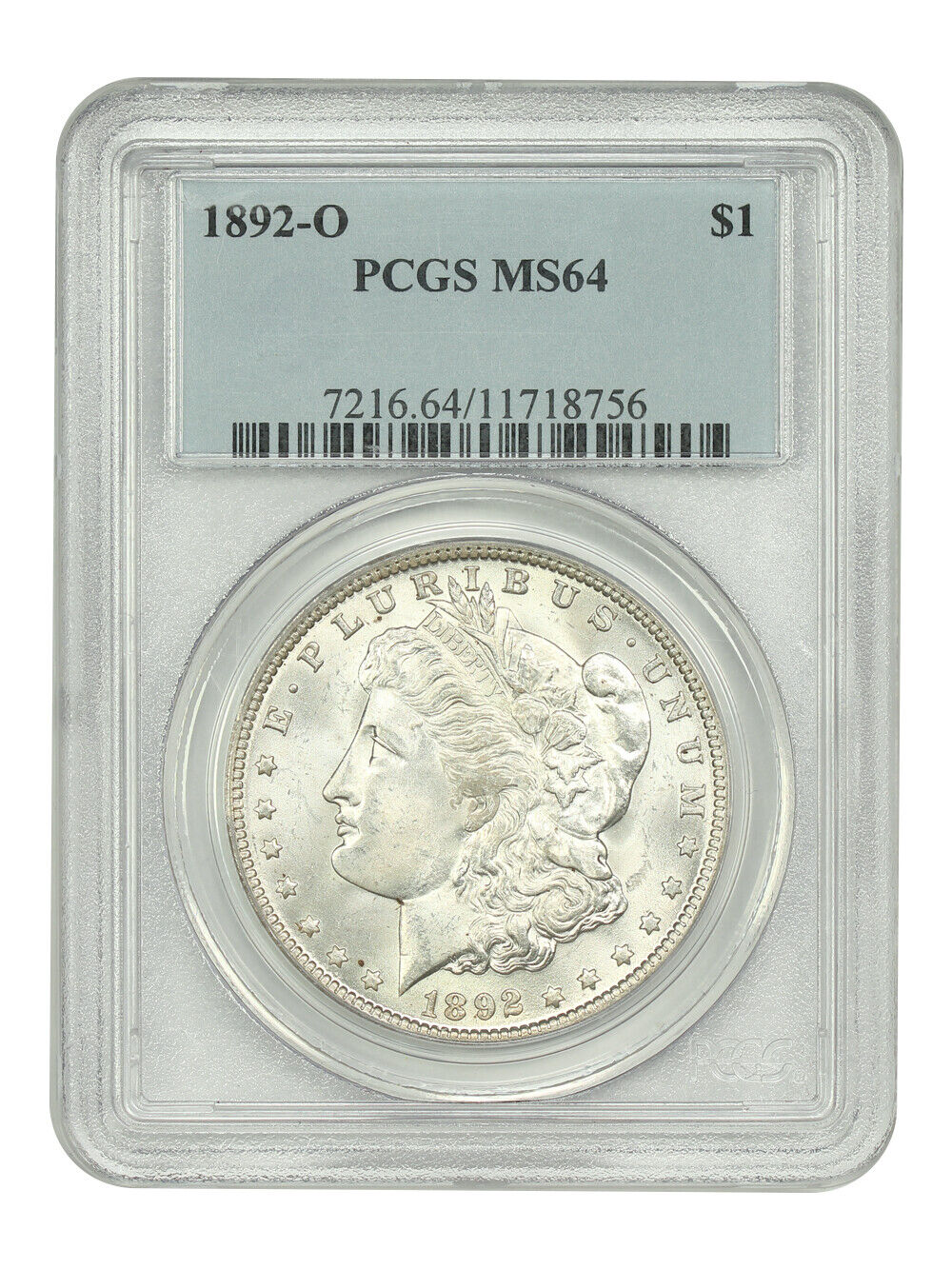 1892-O $1 PCGS MS64 - Morgan Dollar