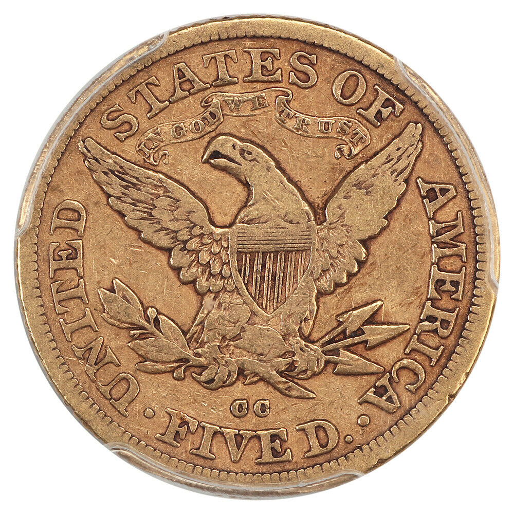 1879-CC $5 PCGS/CAC VF25 - Liberty Head $5