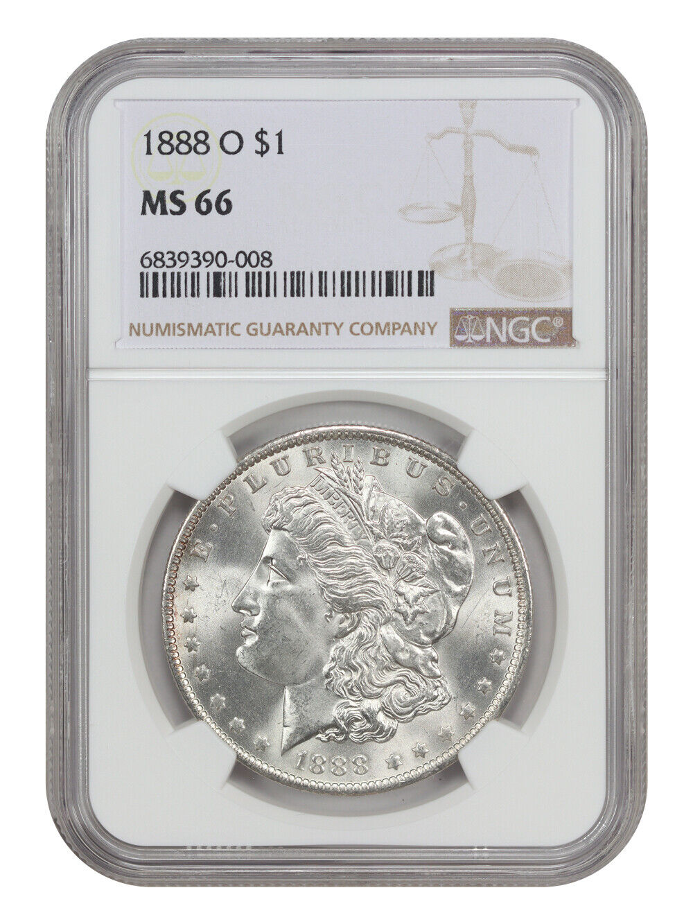 1888-O $1 NGC MS66 - Morgan Dollar