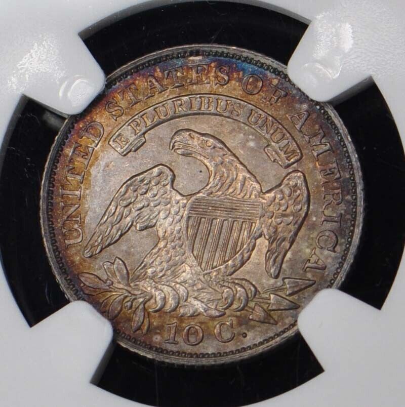 1829 Capped Bust Dime, Sm Size 10C NGC MS66