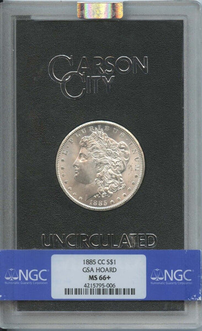 1885-CC Morgan Dollar GSA HOARD S$1 NGC MS66+