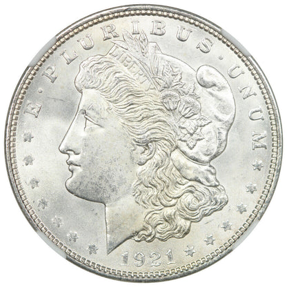 1921-D $1 NGC MS66+ - Morgan Dollar