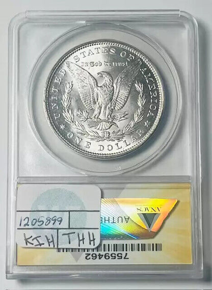 1892 P Morgan Silver Dollar ANACS MS-63