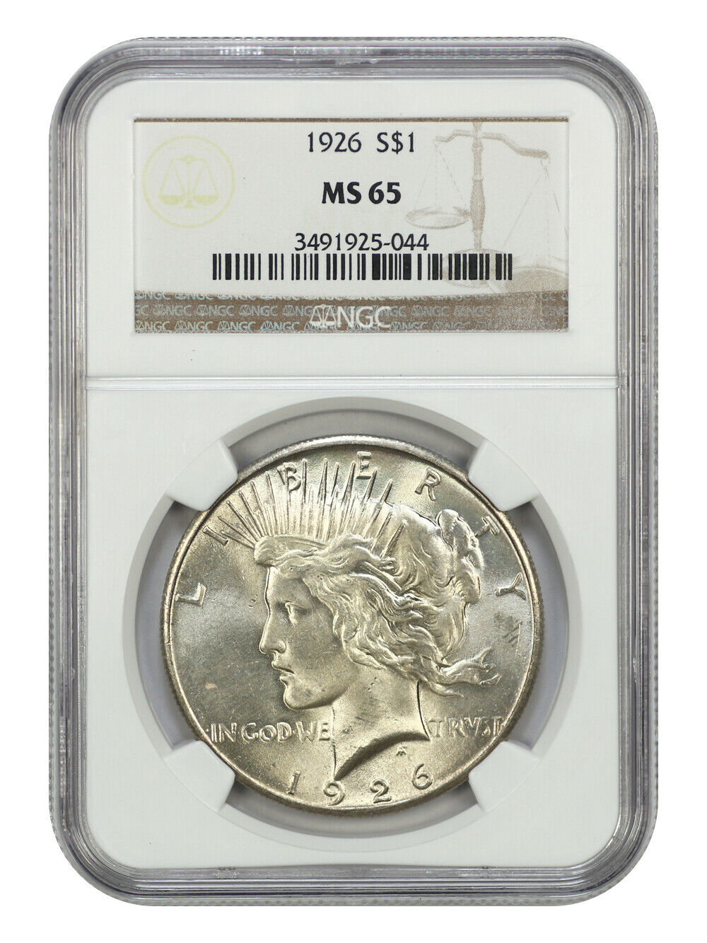 1926 $1 NGC MS65 - Peace Dollar