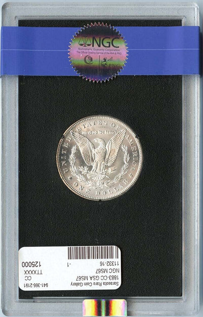 1883-CC Morgan Dollar GSA HOARD S$1 NGC MS67