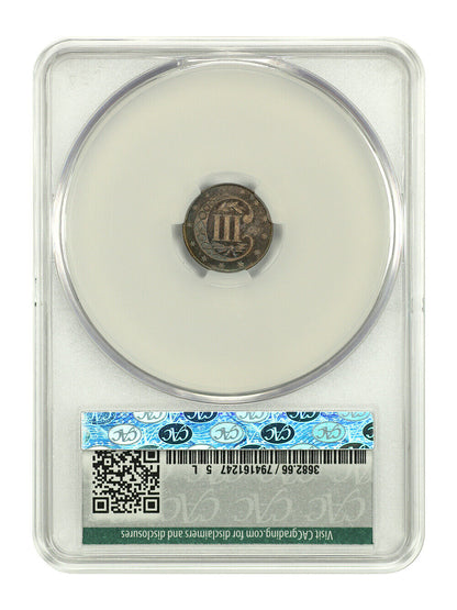 1865 3CS CACG PR66 ex: D.L. Hansen - Three Cent Silver