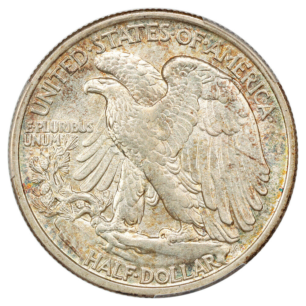 1917-D 50C PCGS MS63 (Obverse) - Walking Liberty Half Dollar