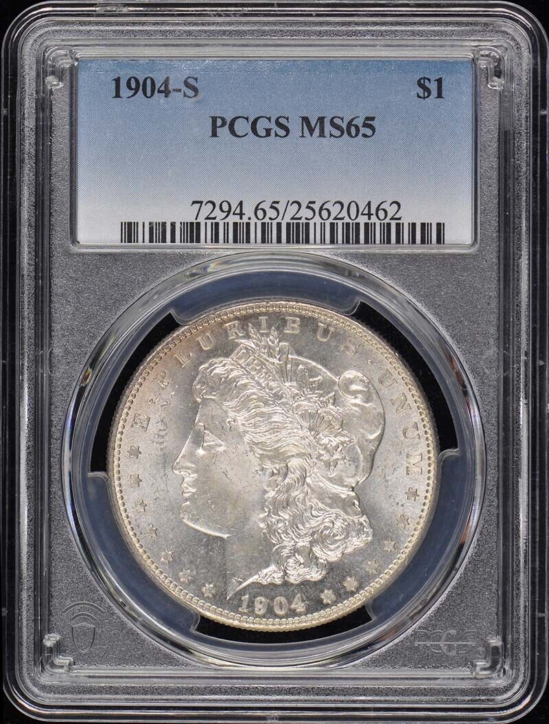 1904-S $1 Morgan Dollar PCGS MS65