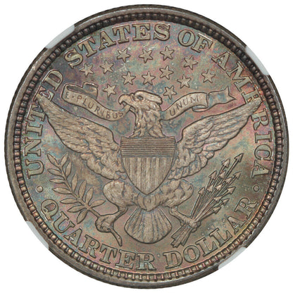 1892 25C NGC MS66+ - Barber Quarter - Popular First Year Issue