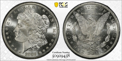 1882 CC Morgan Silver Dollar PCGS MS-65