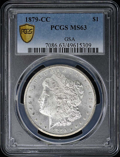 1879-CC $1 Morgan Dollar PCGS MS63