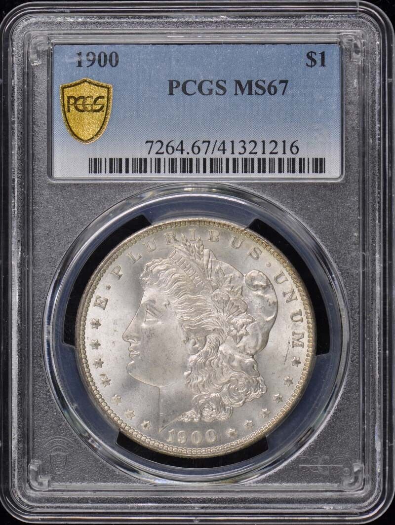 1900 $1 Morgan Dollar PCGS MS67