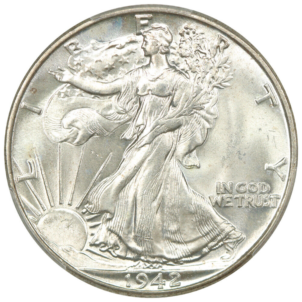 1942 50C PCGS MS66 - Walking Liberty Half Dollar