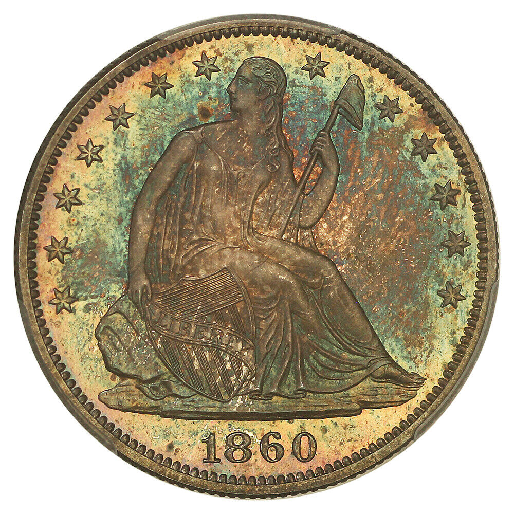 1860 50C PCGS PR66+ ex: D.L. Hansen