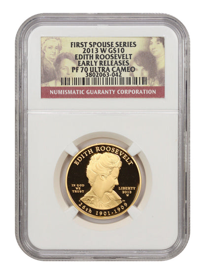 2013-W Edith Roosevelt $10 NGC Proof 70 UCAM (Early Releases)